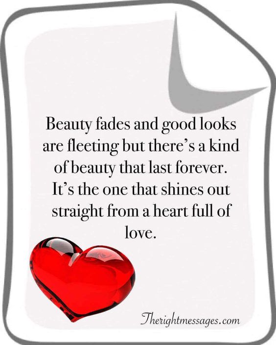 Beauty fades love quote 