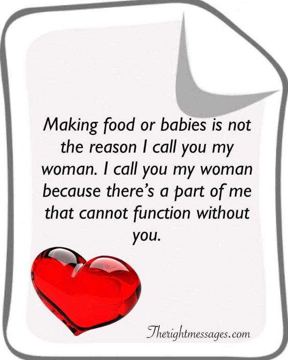 Making food or babies love quote