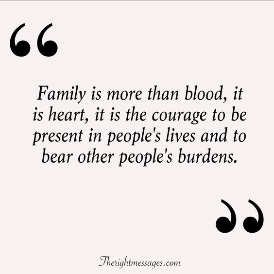 Family is more than blood