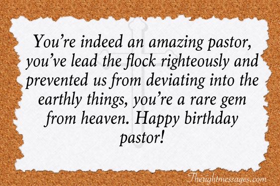 Happy Birthday Pastor