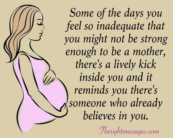 strong enough to be a mother Pregnancy Quote