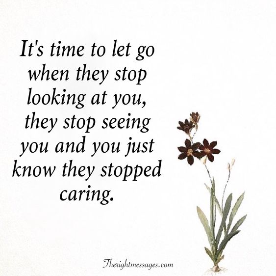 It’s time to let go